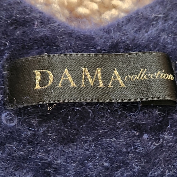 DAMA COLLECTION Women's Sweater Extra Small Blue 100% Cashmere Made In Japan - Picture 2 of 10